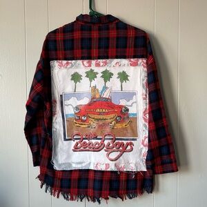 Beach Boys Upcycled Flannel